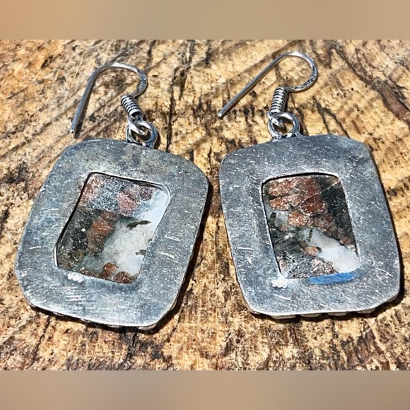 “The Marriage Stone” Astrophyllite Earrings 2” - Picture 7 of 15